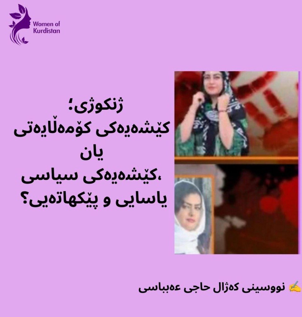 ژنکوژی؛ کێشەیەکی کۆمەڵایەتی یان کێشەیەکی سیاسی، یاسایی و پێکهاتەیی؟